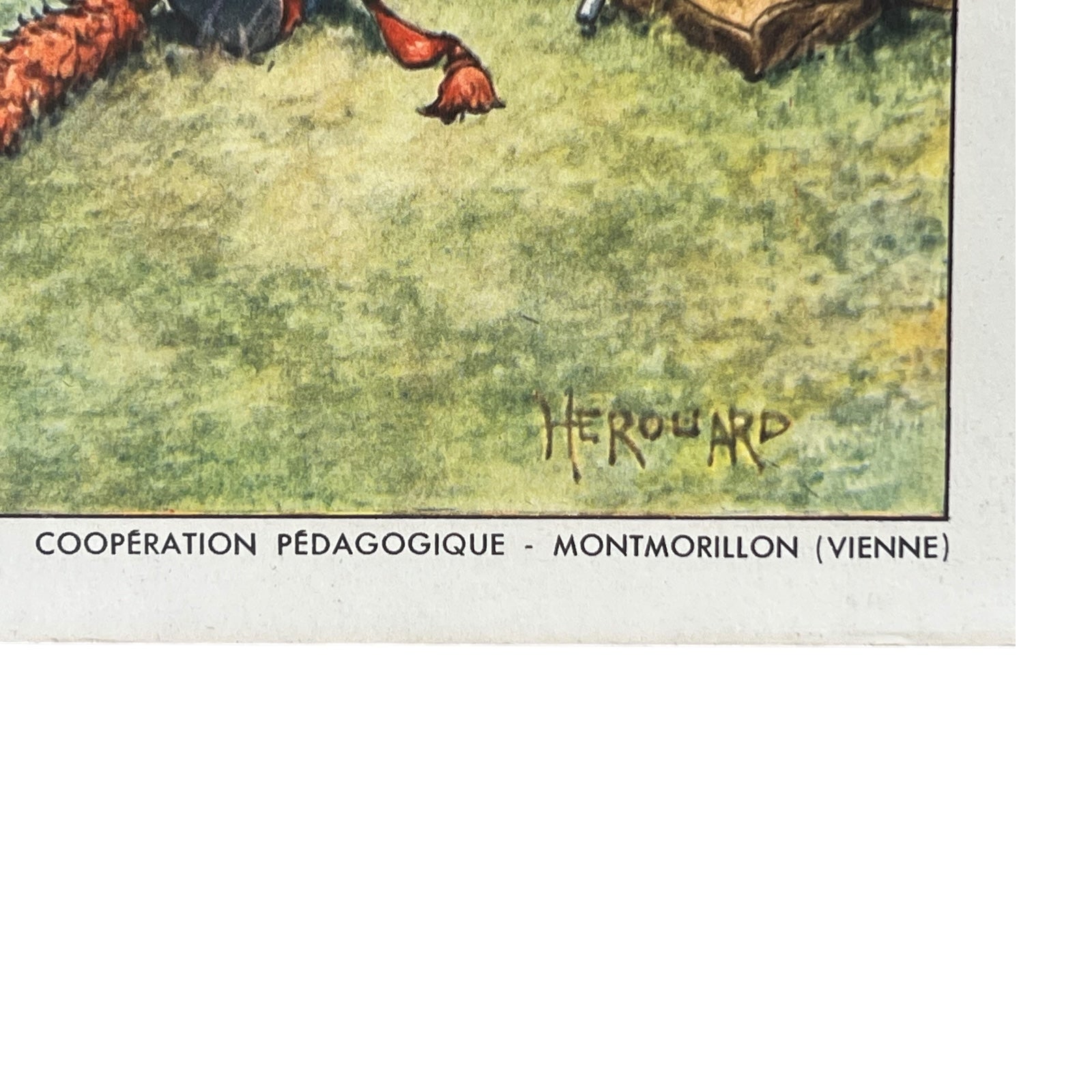 detailed view of French poster