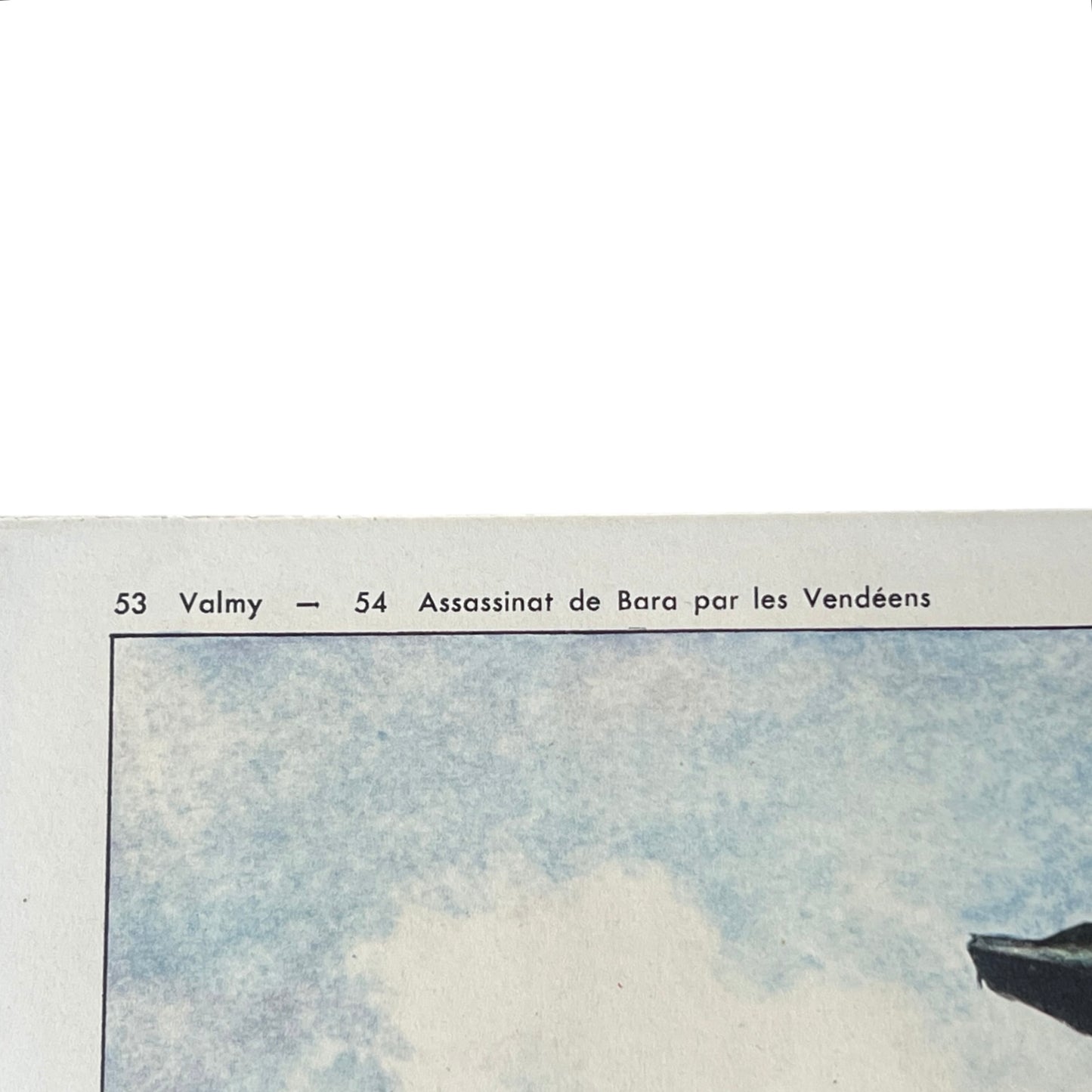 corner view of French poster