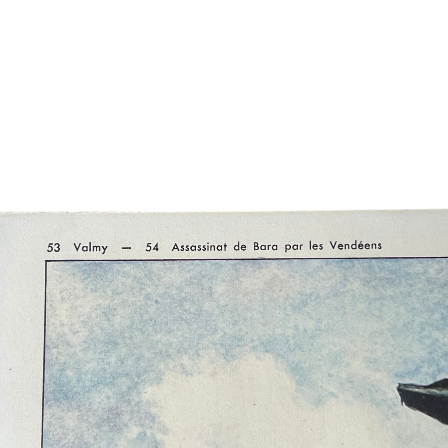 corner view of French poster