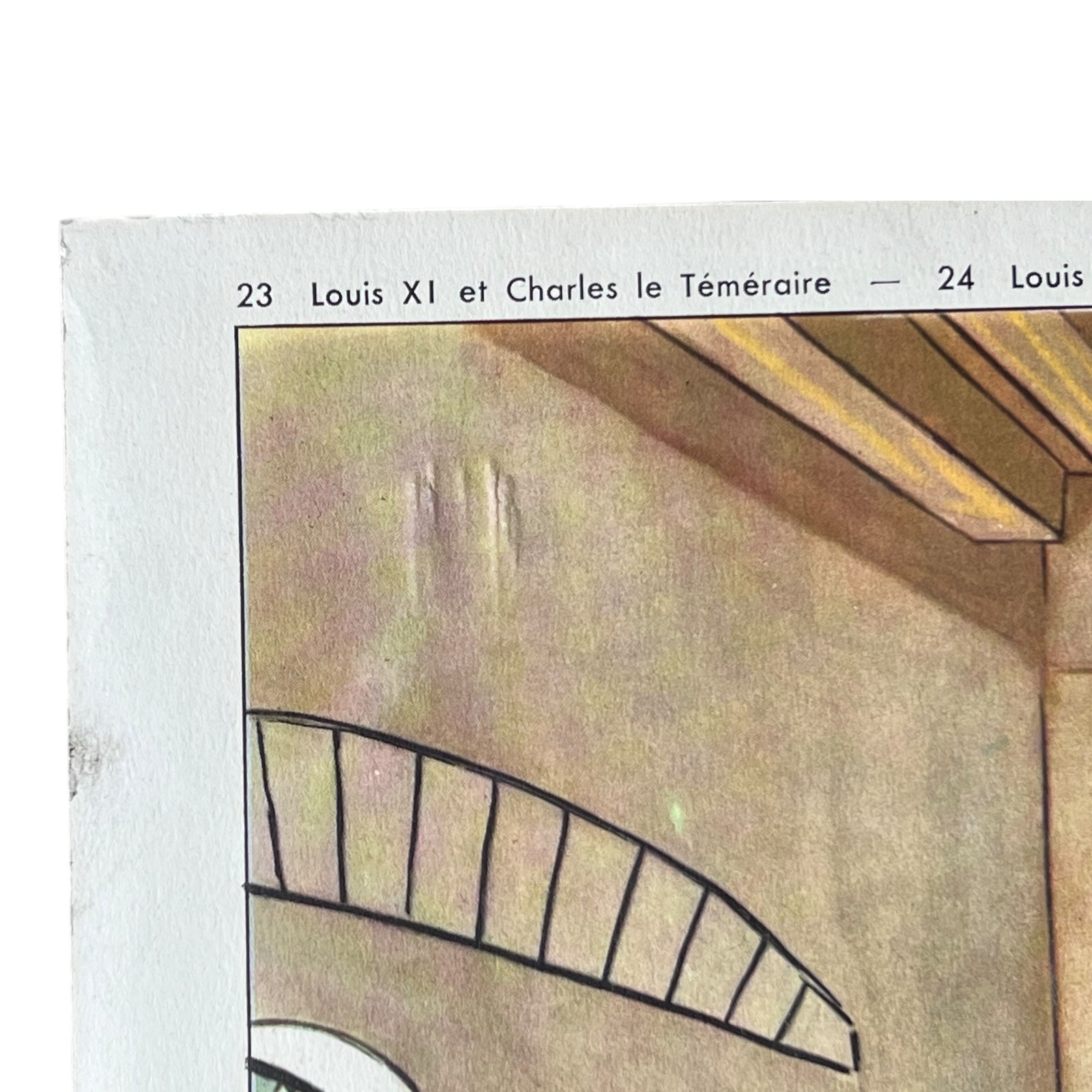 detail view of French poster close up