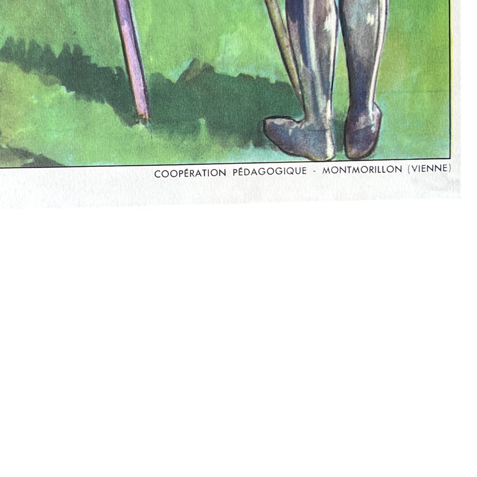 corner view of French poster