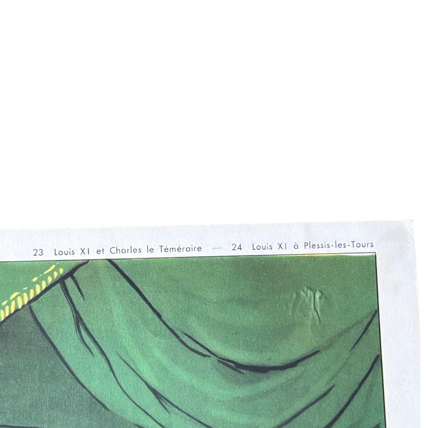 detail view of French poster close up