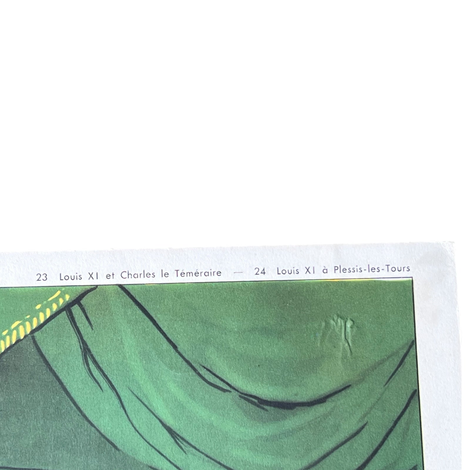 detail view of French poster close up