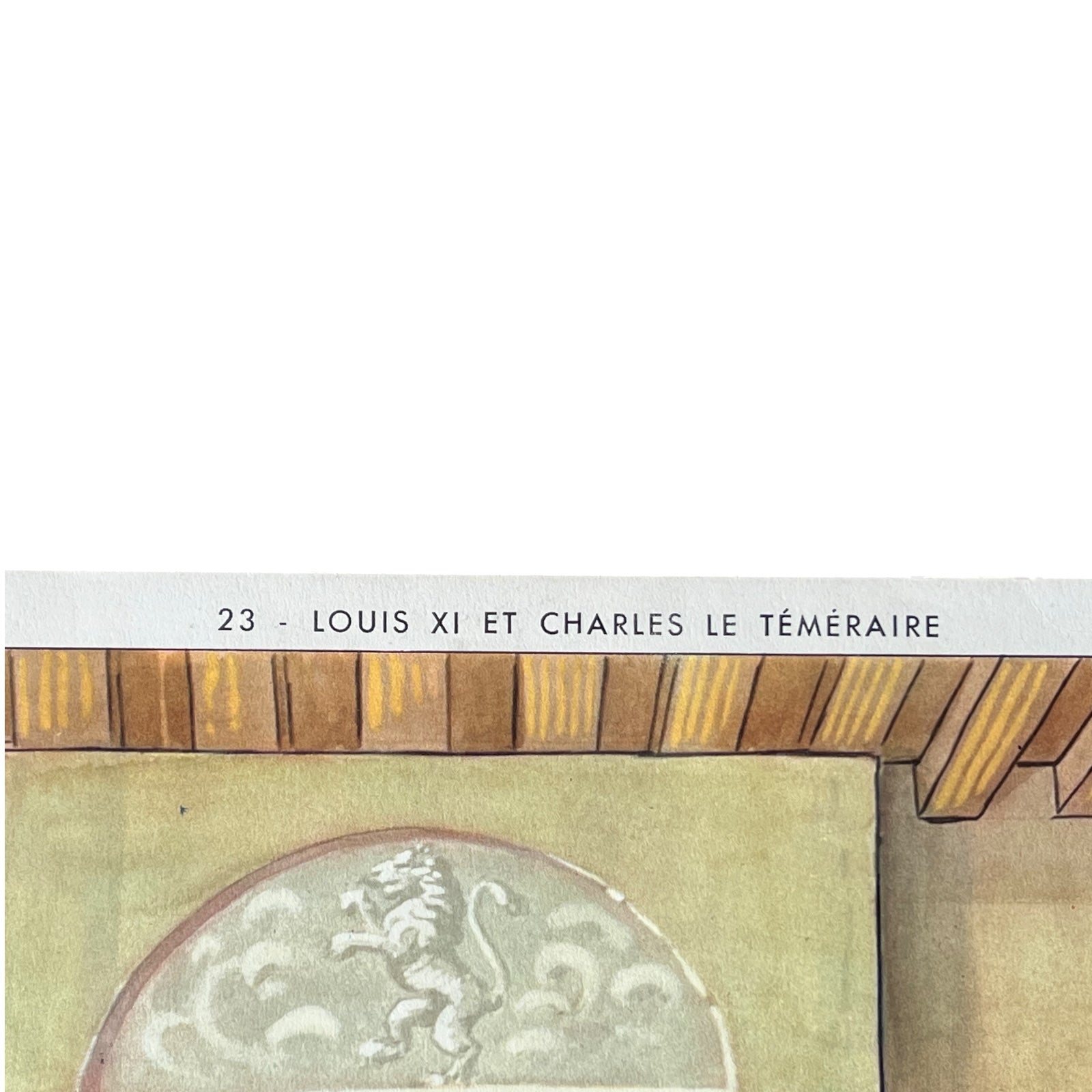 detail view of French poster close up