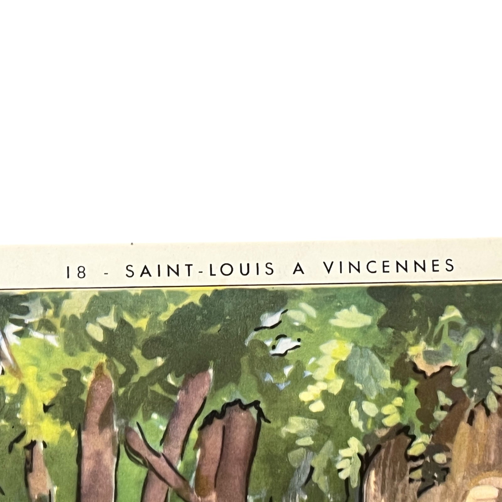 close up view of French school poster