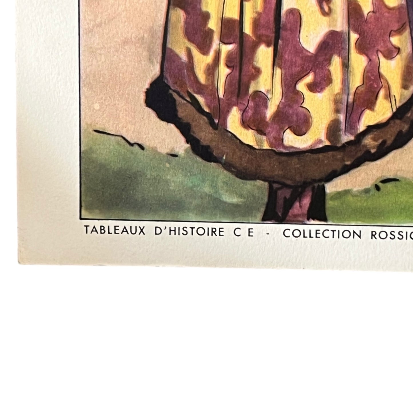 corner view of French school poster