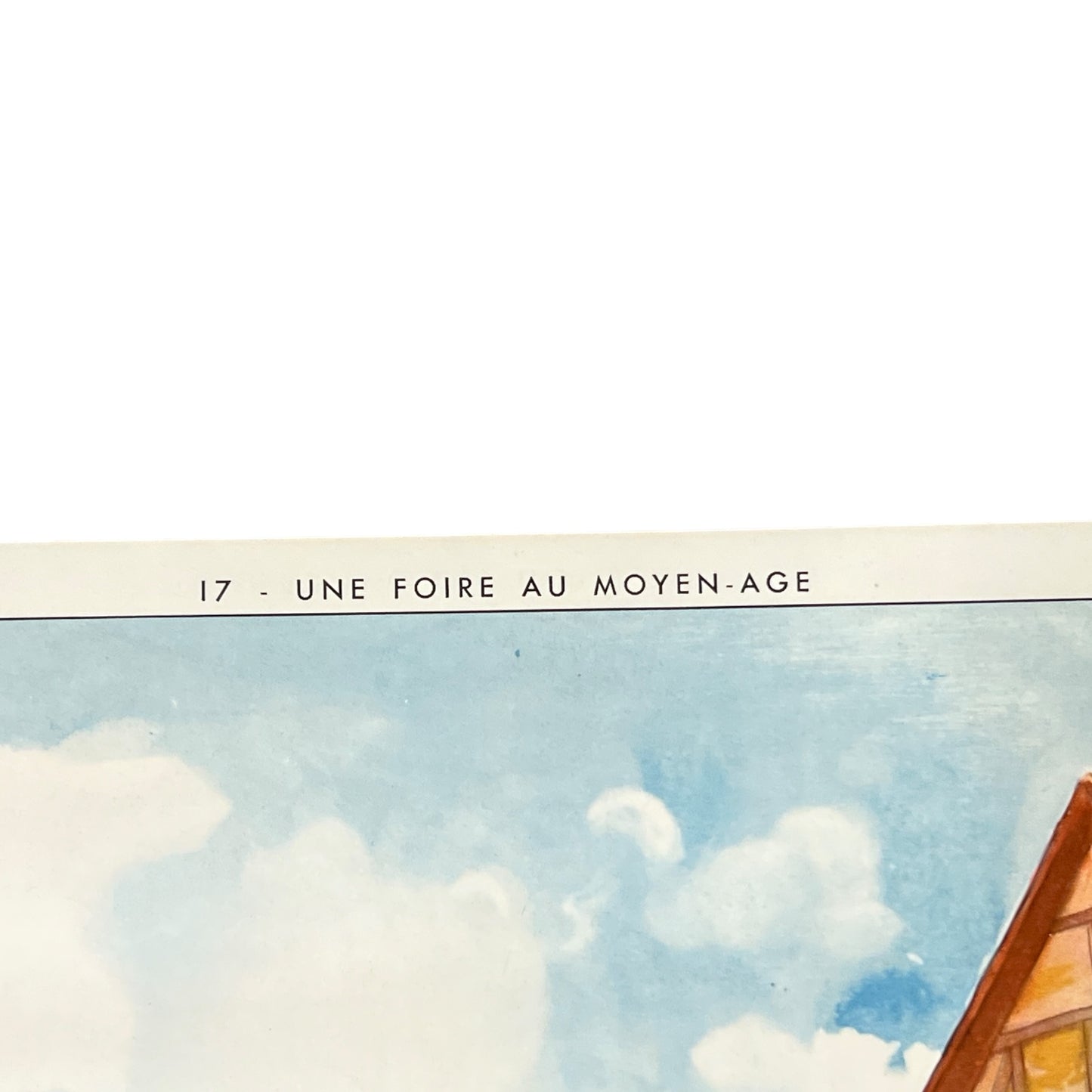 corner view of French school poster