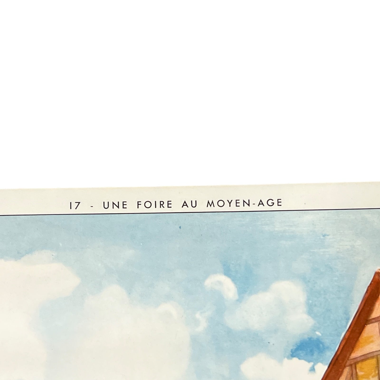 corner view of French school poster