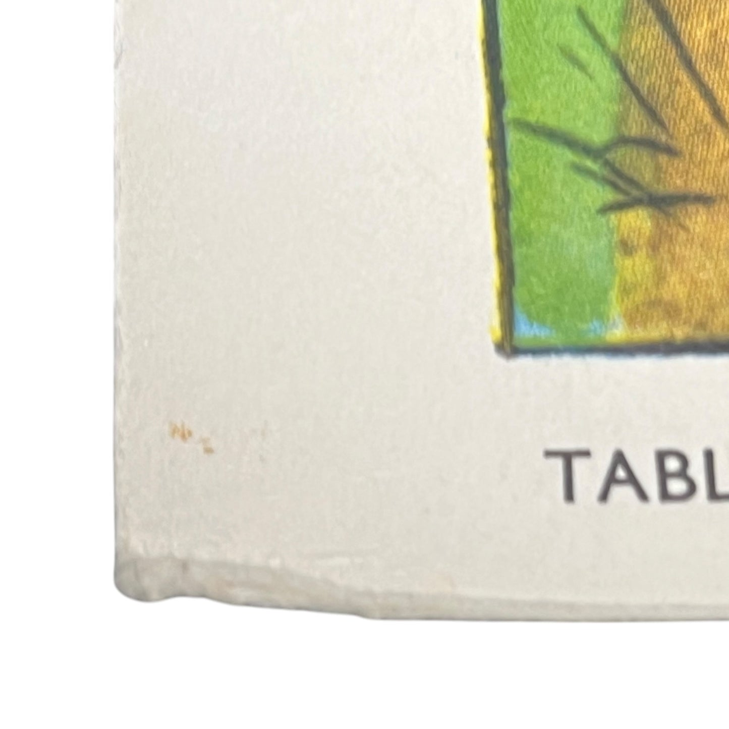 close up detail of school poster