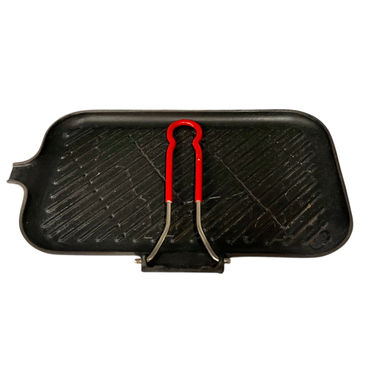 Vintage French black cast iron frying pan for sale by All Things French Store