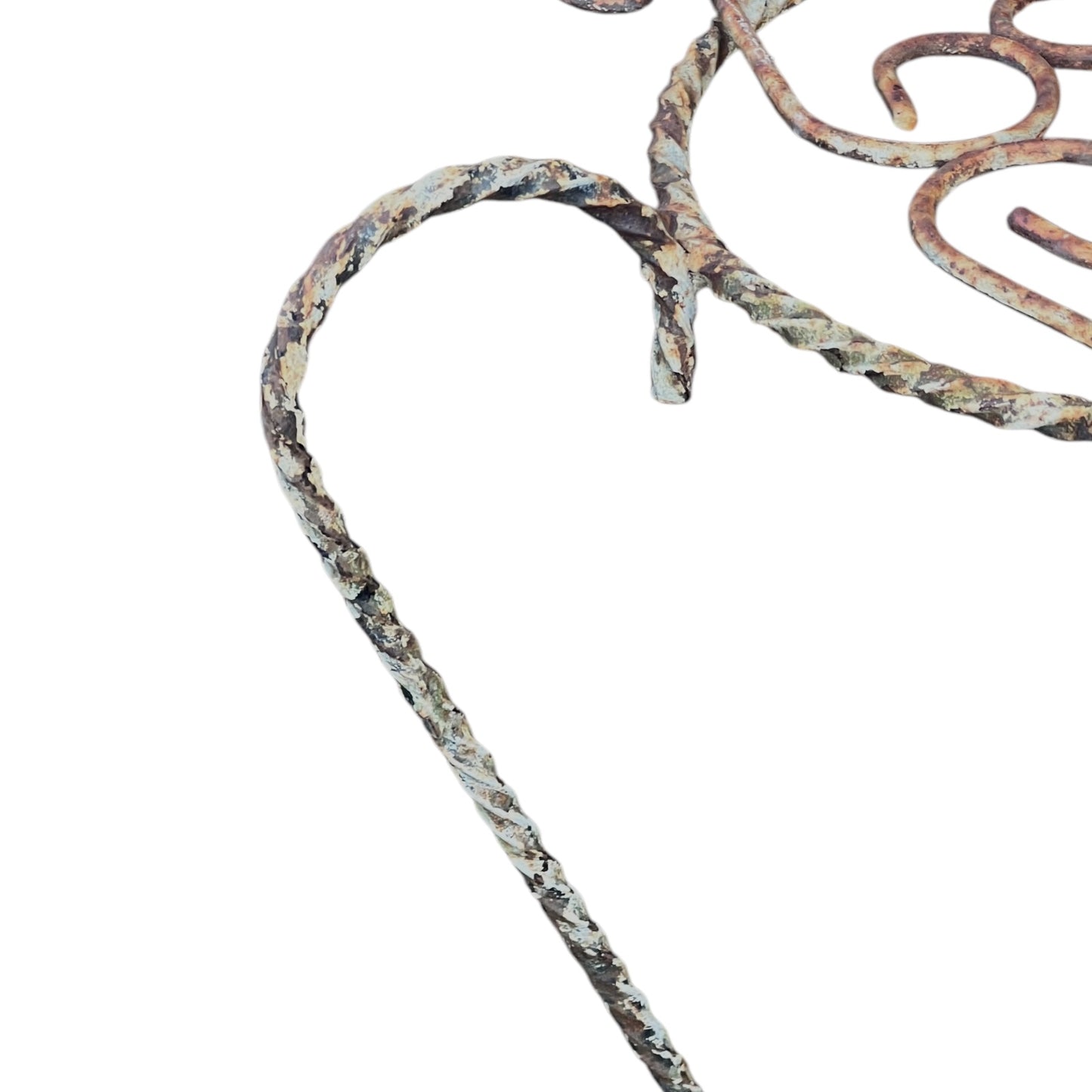 wrought iron plant stand side view