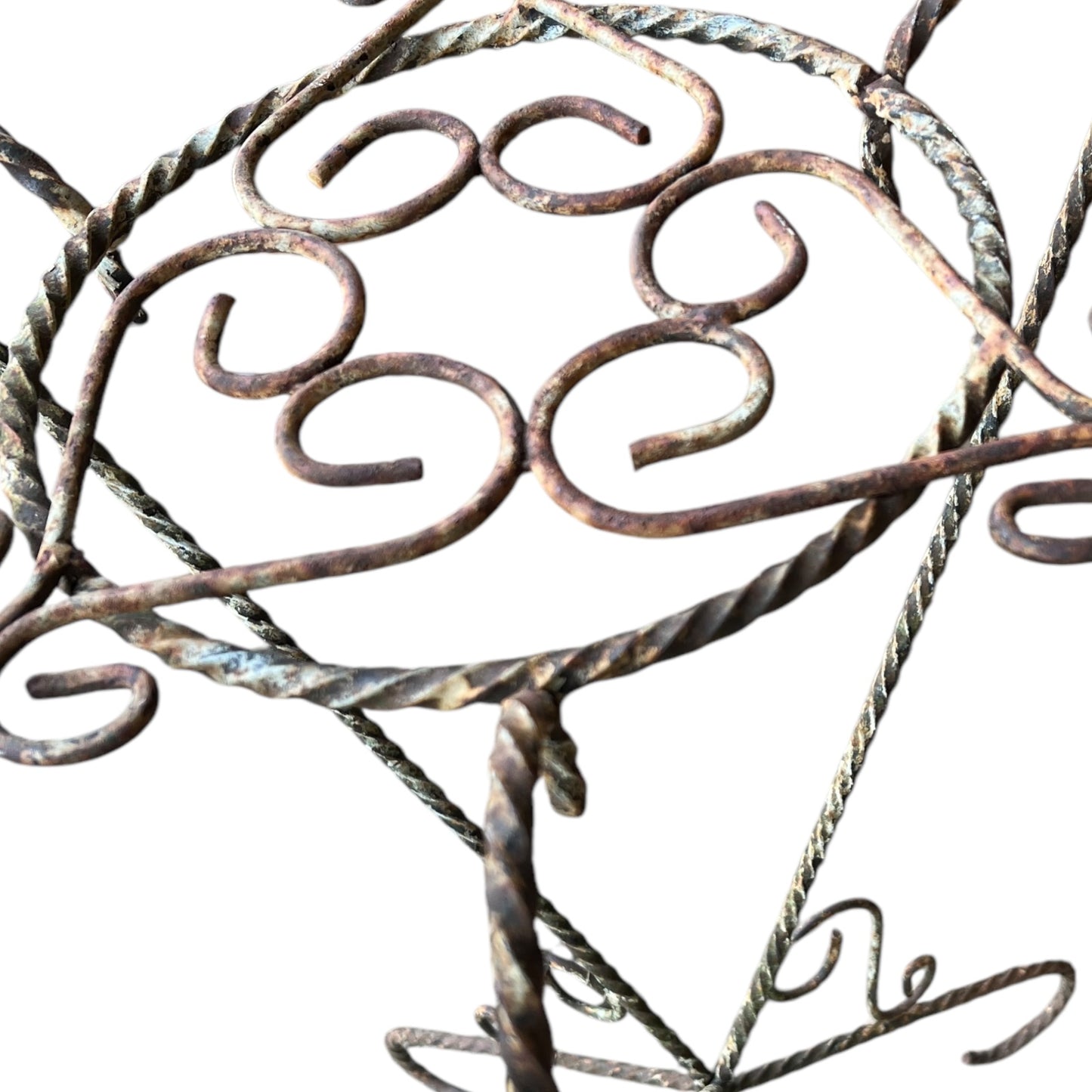wrought iron plant stand