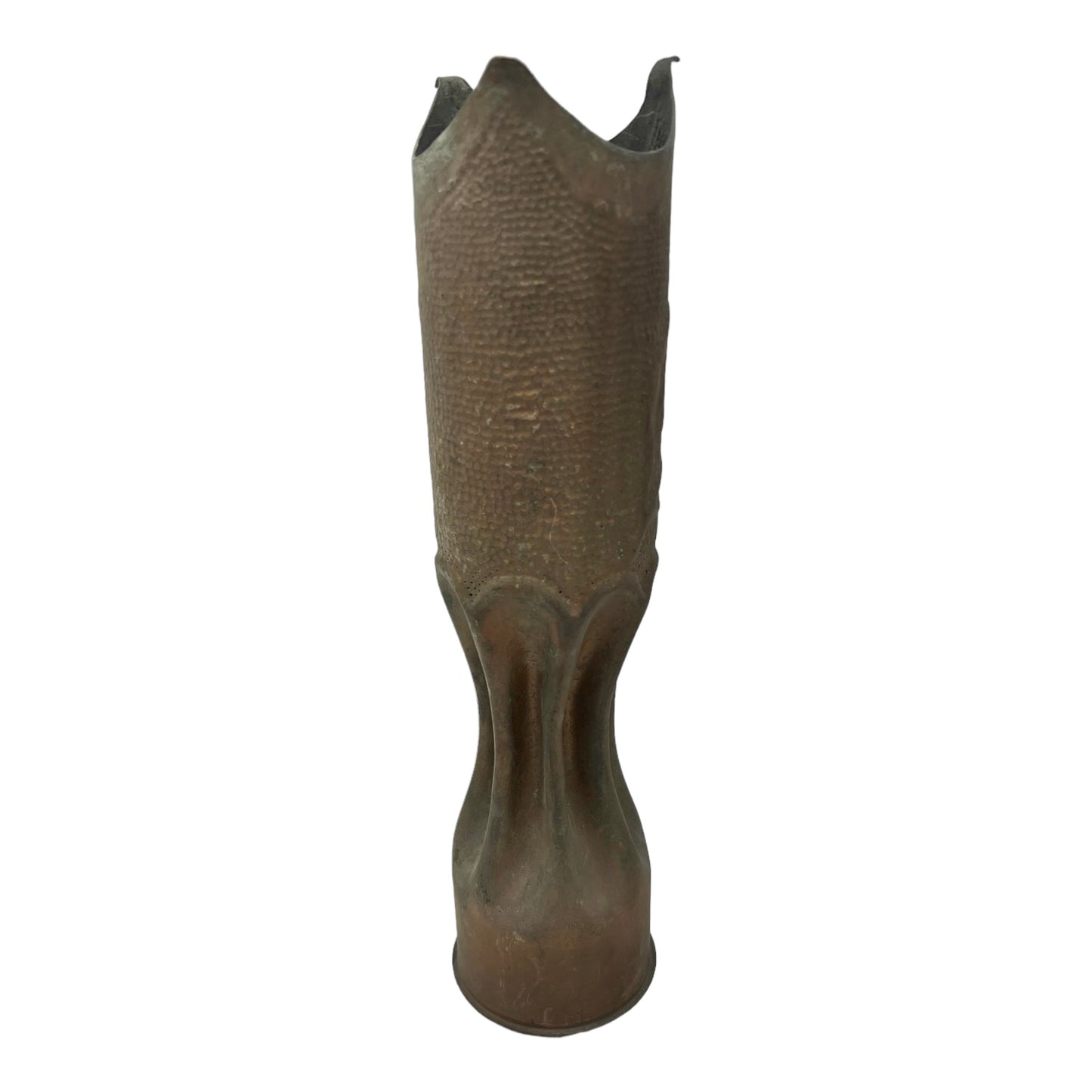 pair of brass WW1 trench art vases sold by All Things French Store