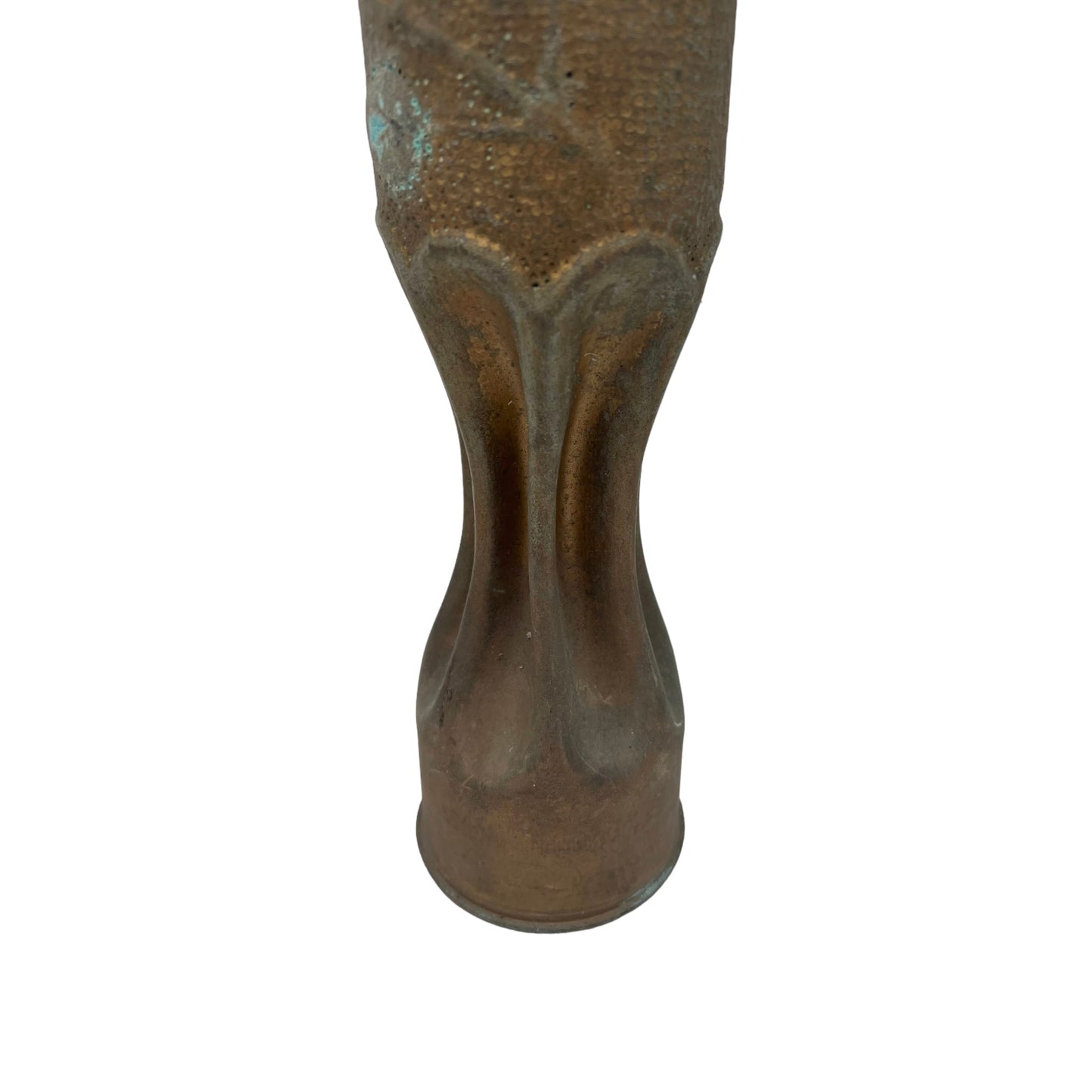 pair of brass WW1 trench art vases sold by All Things French Store