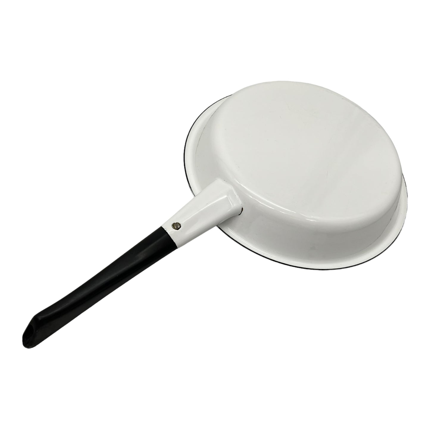 underside of vintage enamel frying pan set sold by All Things French Store
