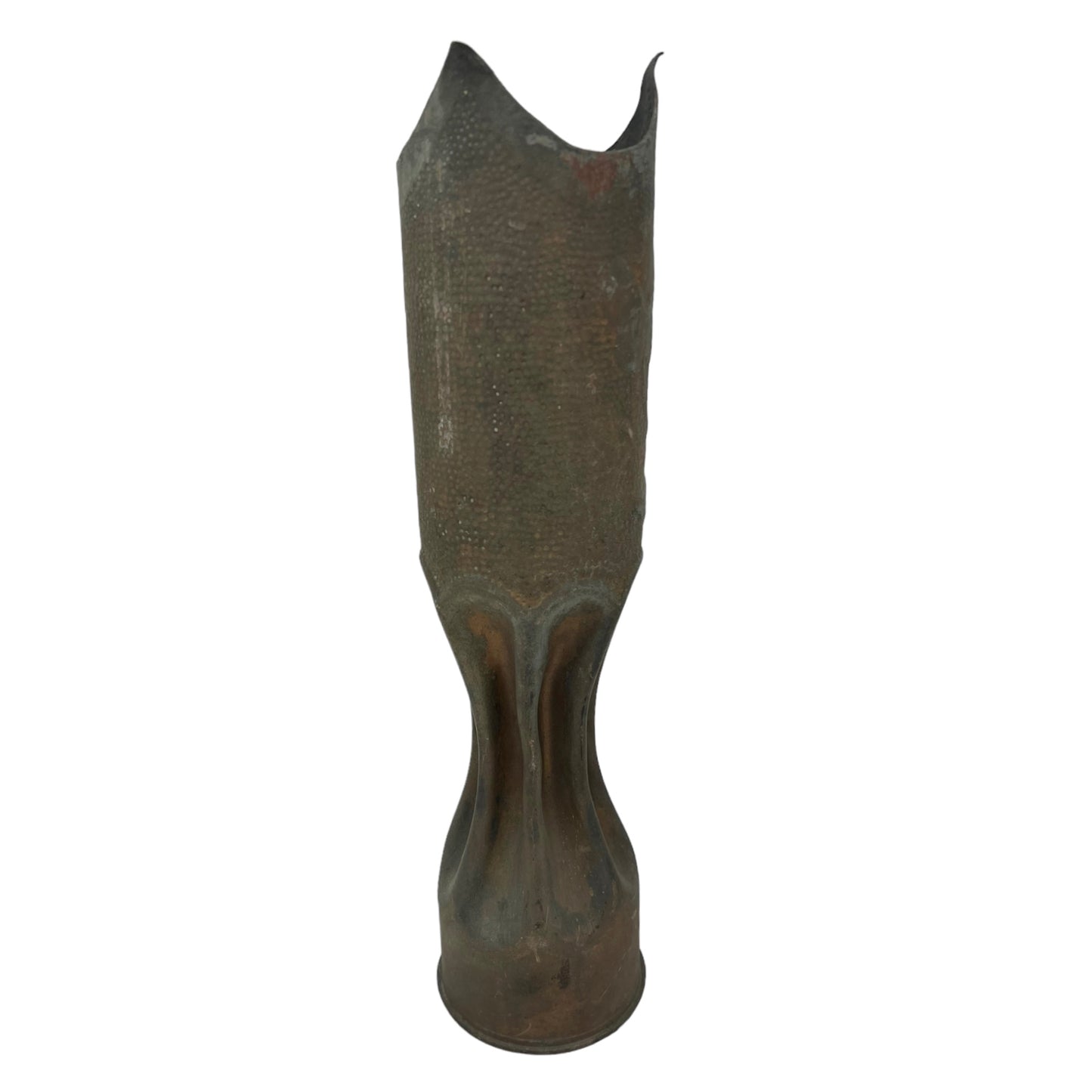 pair of brass WW1 trench art vases sold by All Things French Store