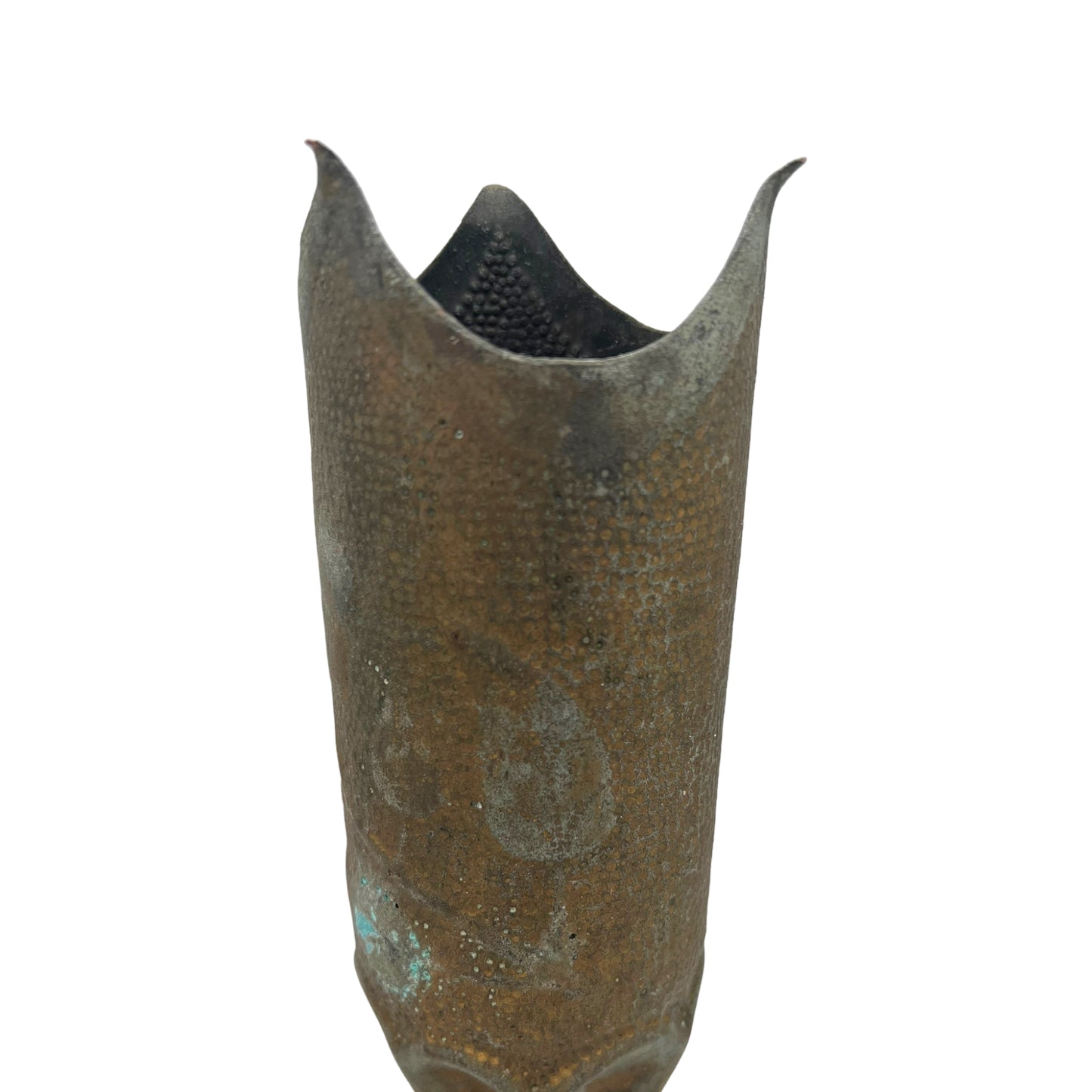 pair of brass WW1 trench art vases sold by All Things French Store