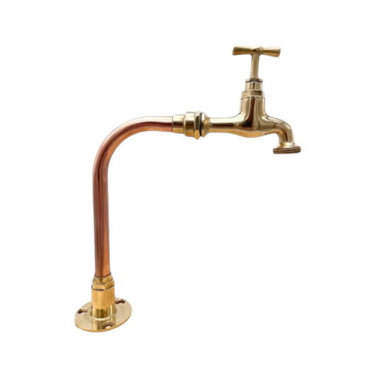 Copper and brass handmade tap faucet sold by All Things French Store