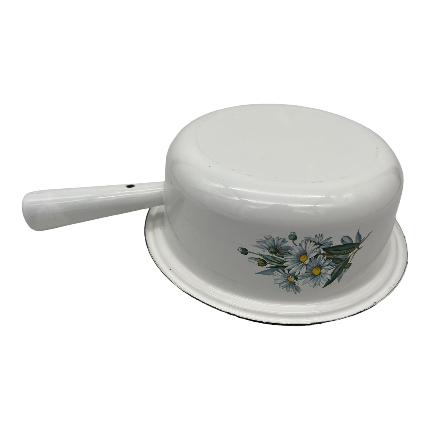 French enamel saucepan with lid sold by All Things French Store