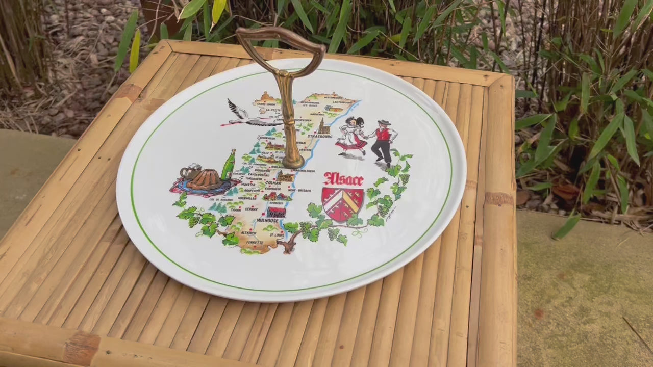 French shabby chic ceramic cheese tray cheeseboard