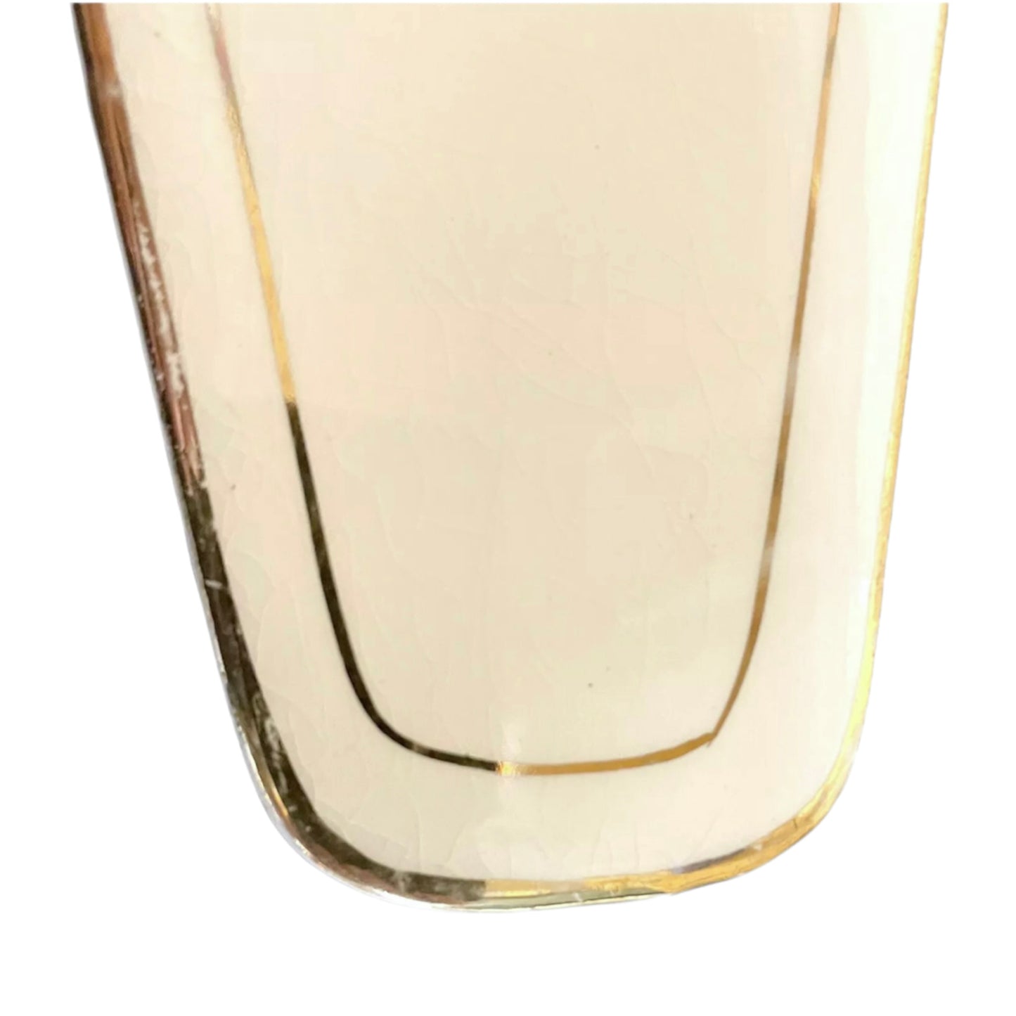 detail view of French porcelain cake slice