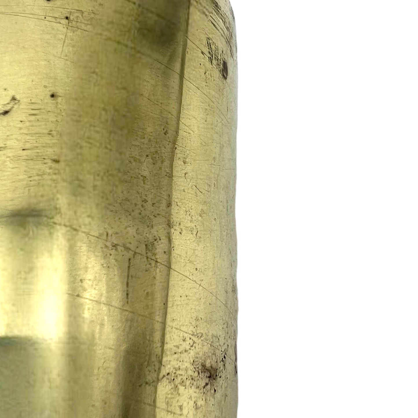 side image of French Ww1 brass shell case sold by All Things French Store