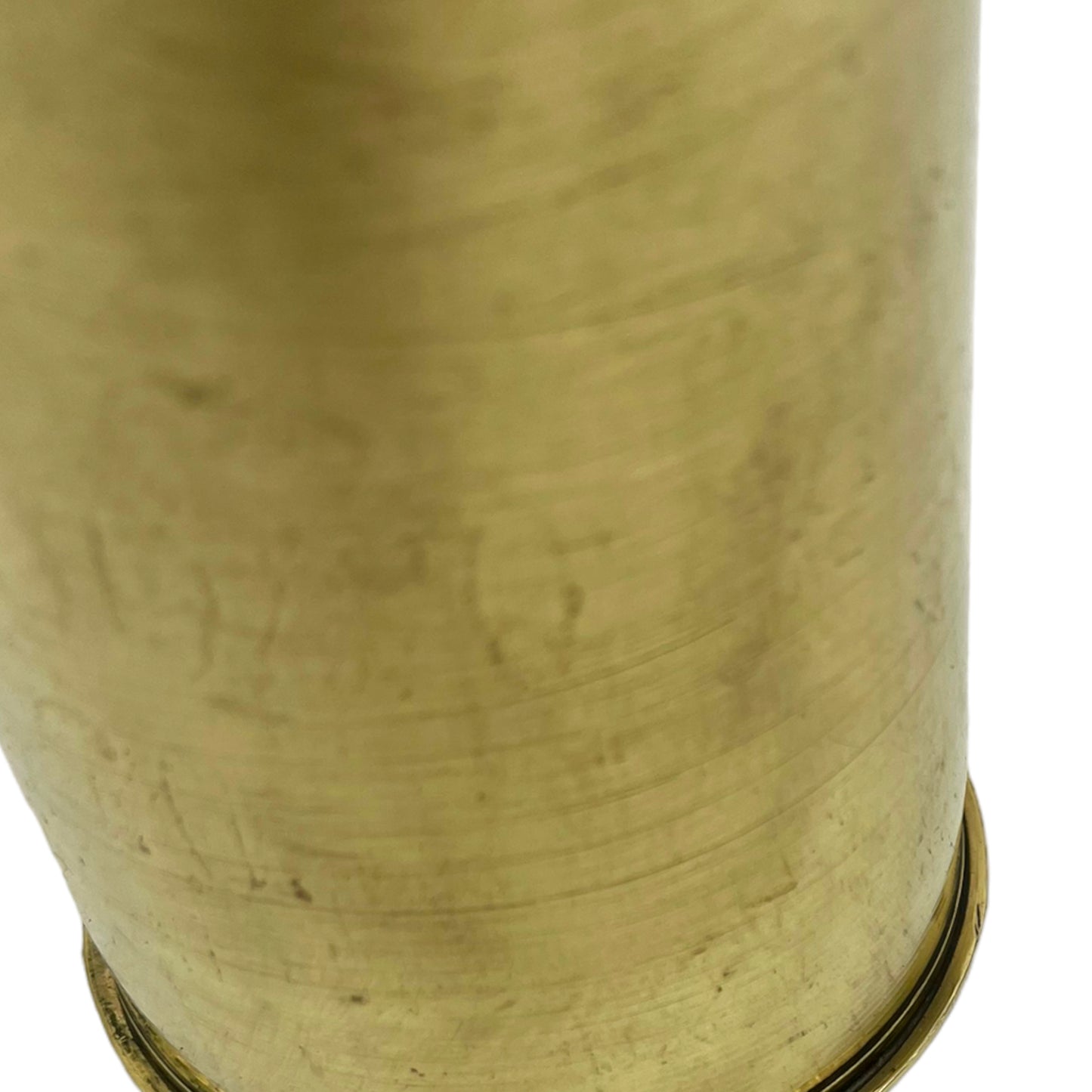 side image of French Ww1 brass shell case sold by All Things French Store