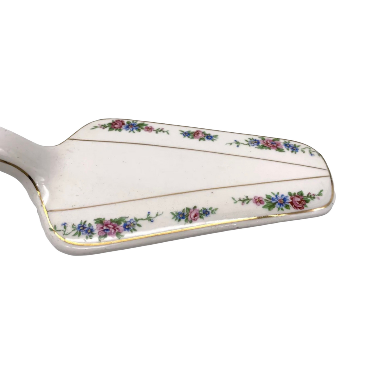 French vintage porcelain cake slice
