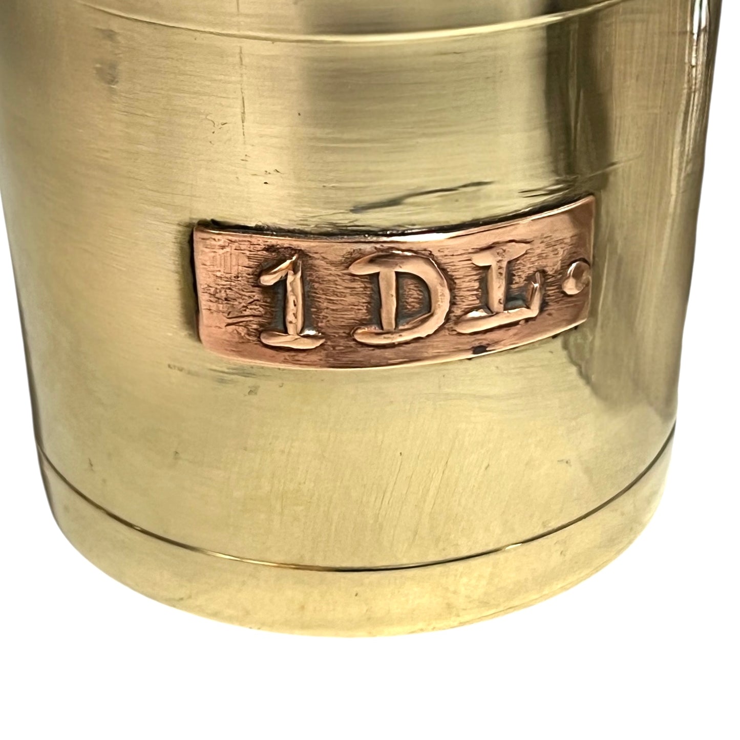 Set of 6 Vintage French Brass Cider Measuring Cups – Long-Handled Brocante Kitchen Decor