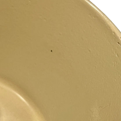 Close up of Le Creuset pan on a white background