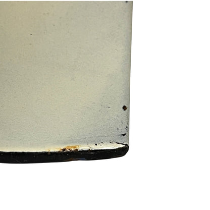 French Vintage Style Enamel Salt Box – Cream SEL Wall Hanging Pot | Farmhouse Kitchen Décor