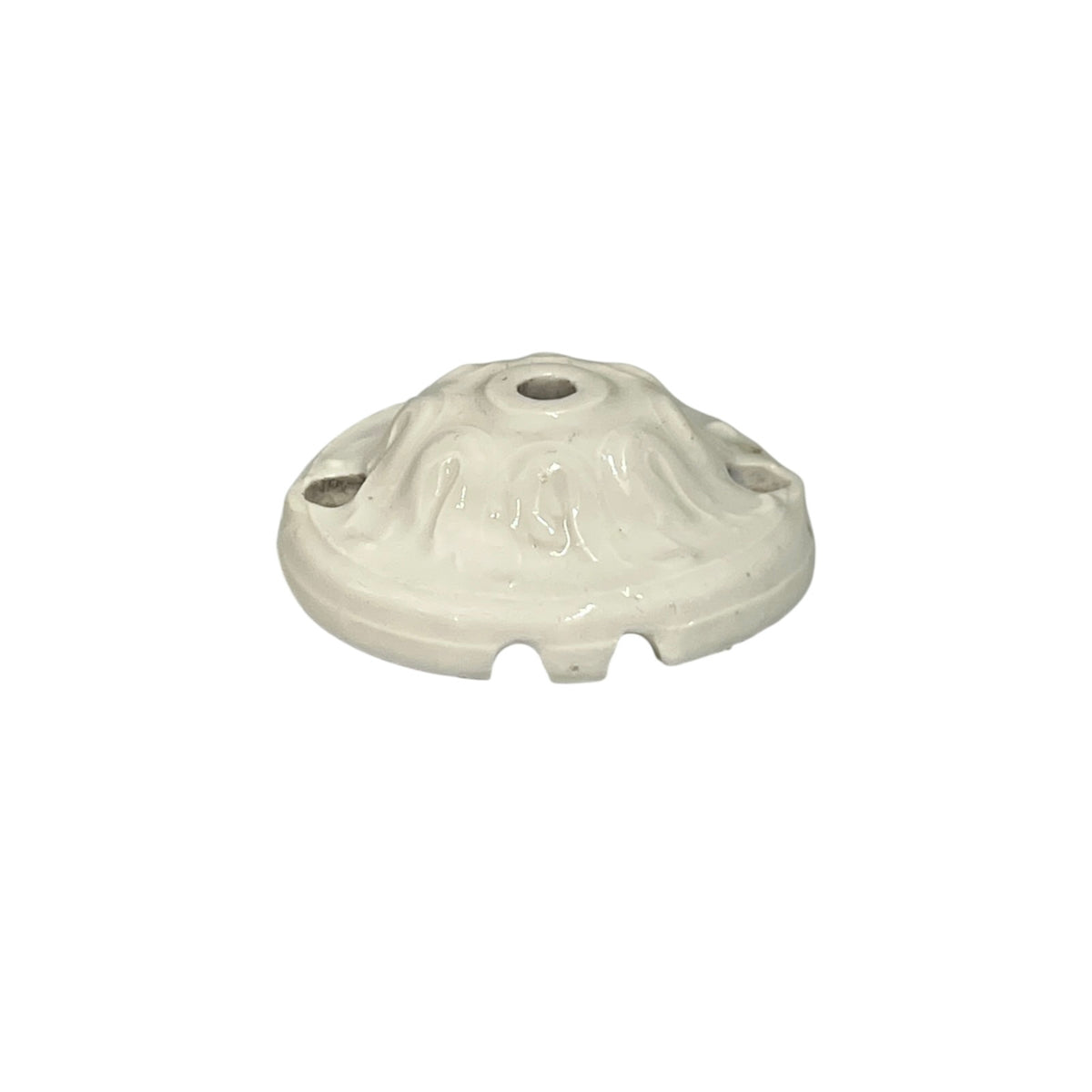 French vintage ceiling rose on a white background 