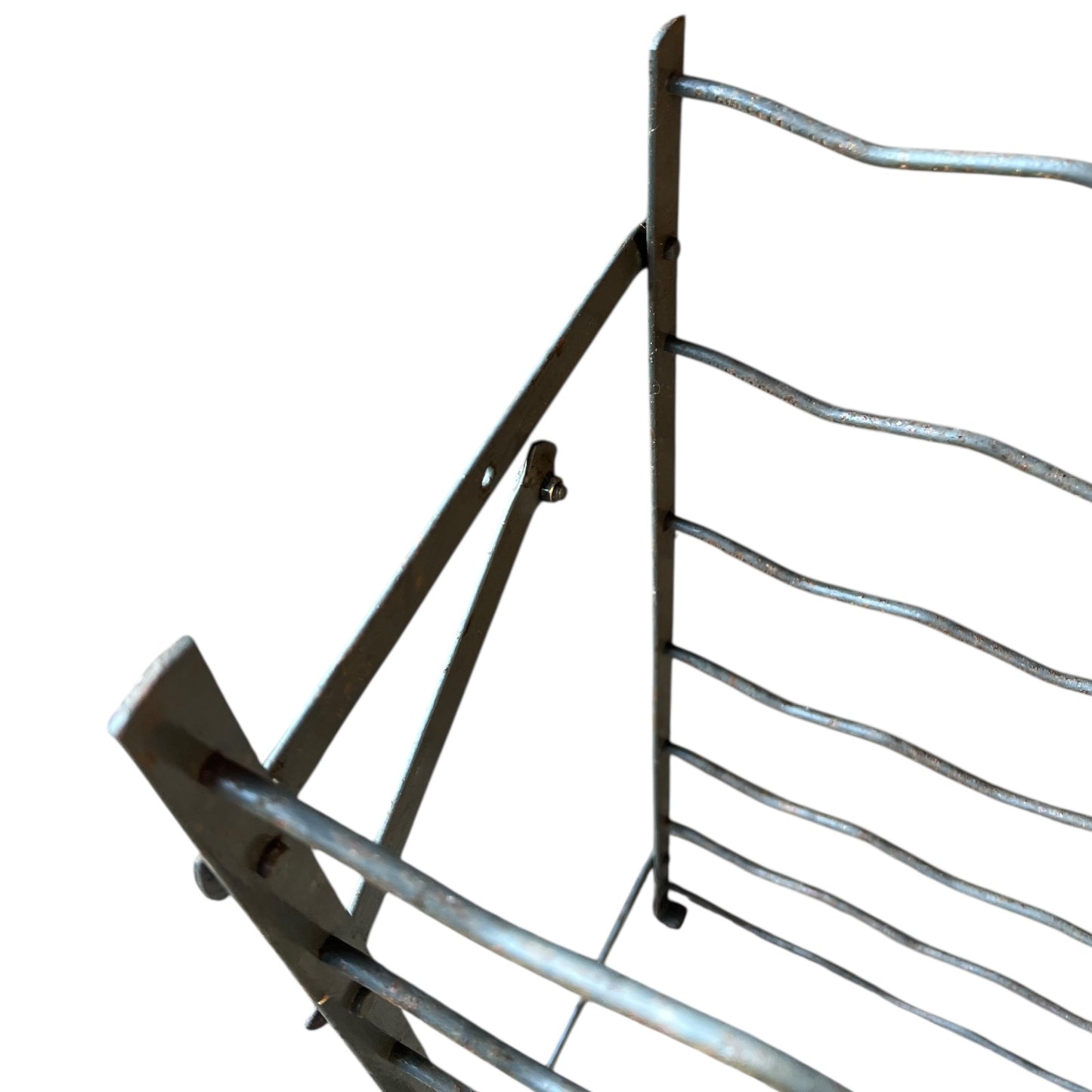 close up detail of bottle rack