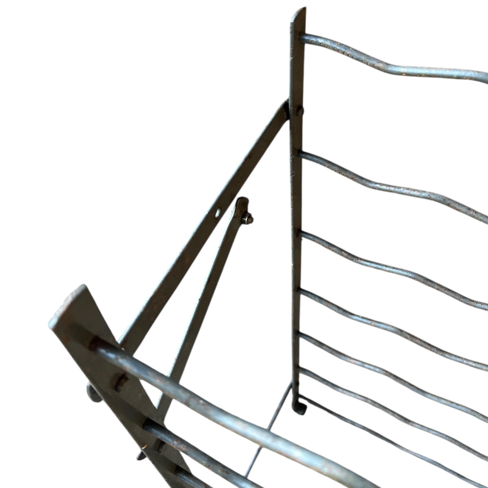 close up detail of bottle rack