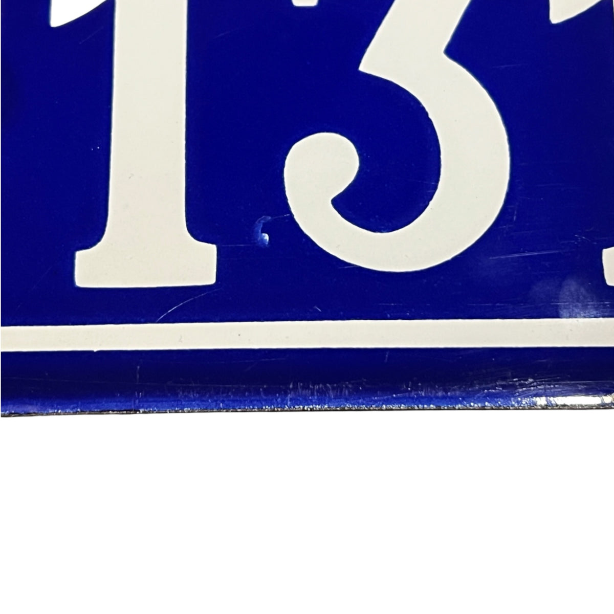 Vintage French Enamel House Number 131 – Original Door Plaque