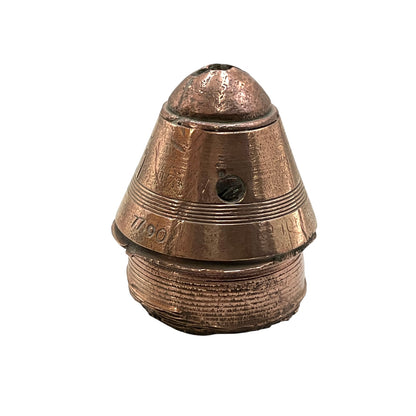 WW1 brass fuse paperweight on a white background