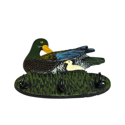 Vintage-Style Cast Iron Duck Wall Tea Towel Hooks or Key Hooks