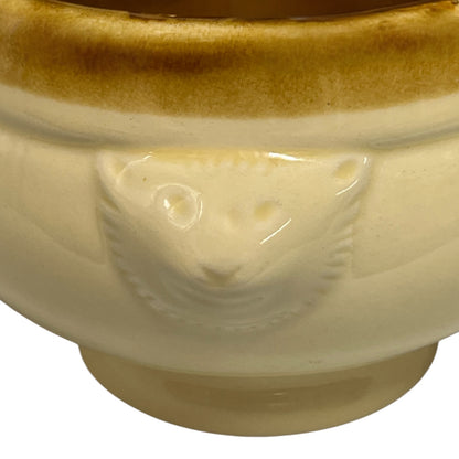 close up handle view of soup bowl