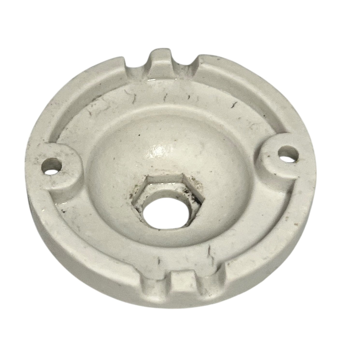 close of ceiling rose underside
