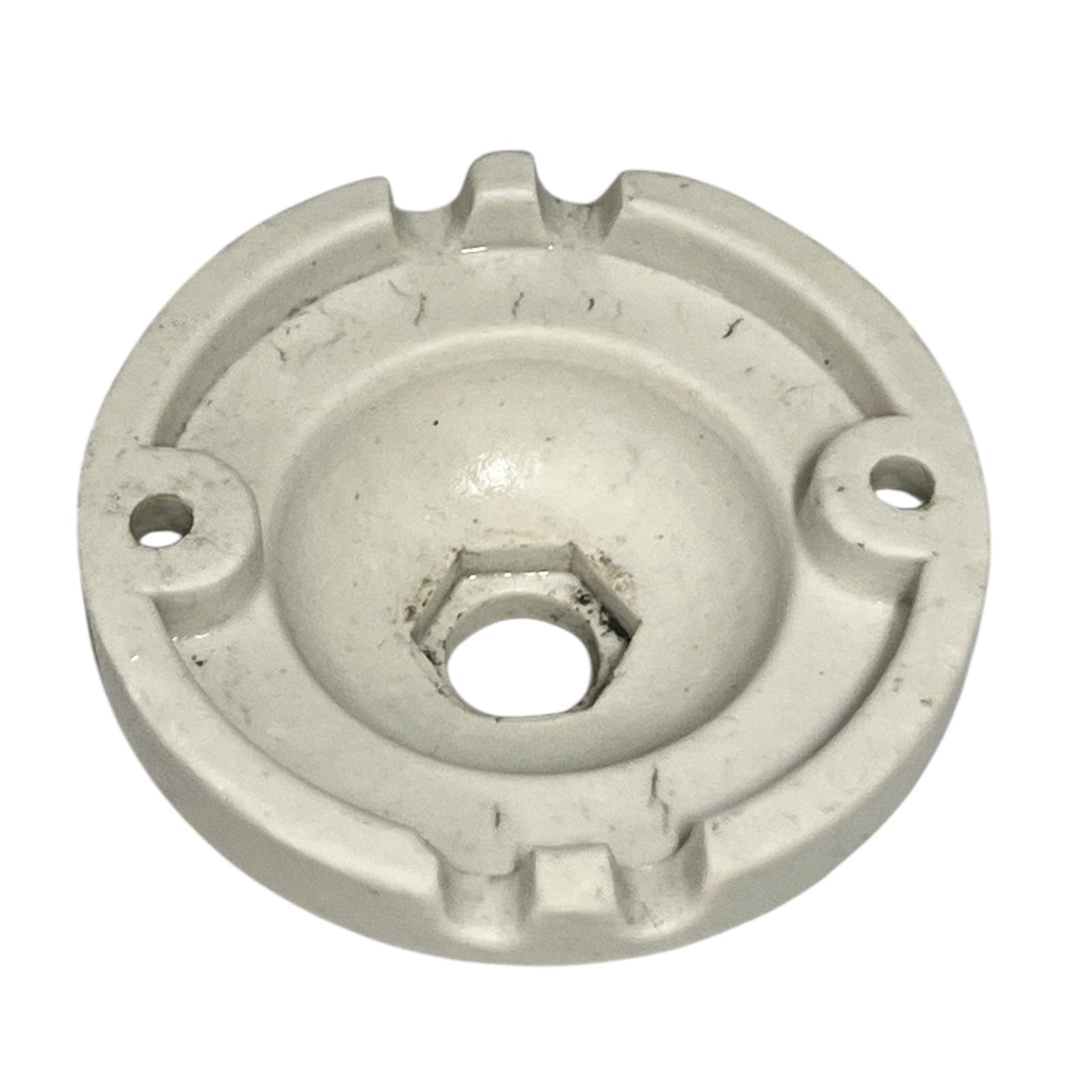 close of ceiling rose underside