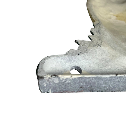 Close up of a cat toiler roll holder on a white background 