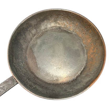 Pair of French Copper Pans with Long Handles – Tin Lined, Rustic Farmhouse Kitchen Decor