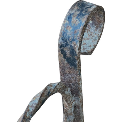 close up view of iron planter
