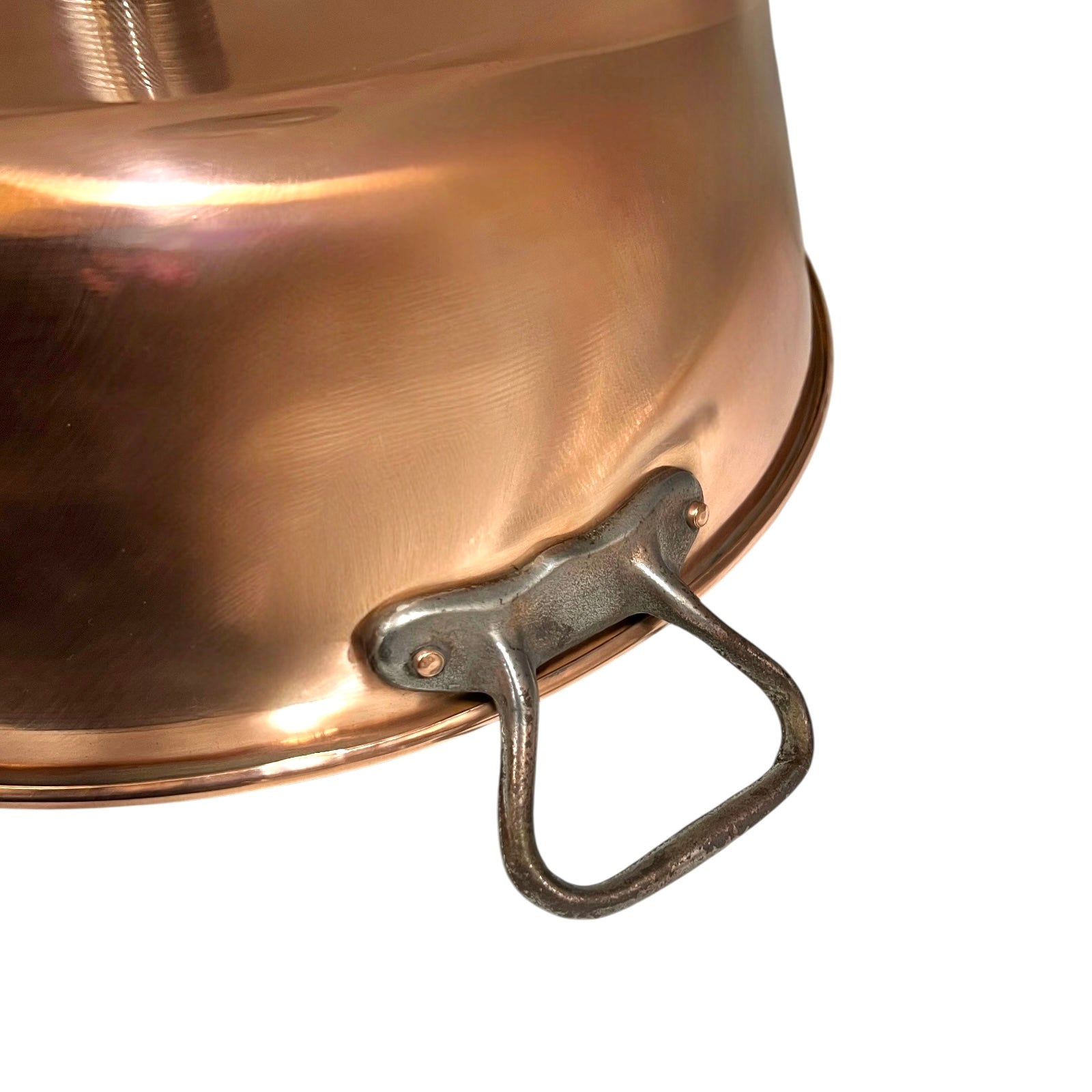 close up of copper sink