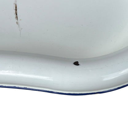 close up detail of vintage baby bath