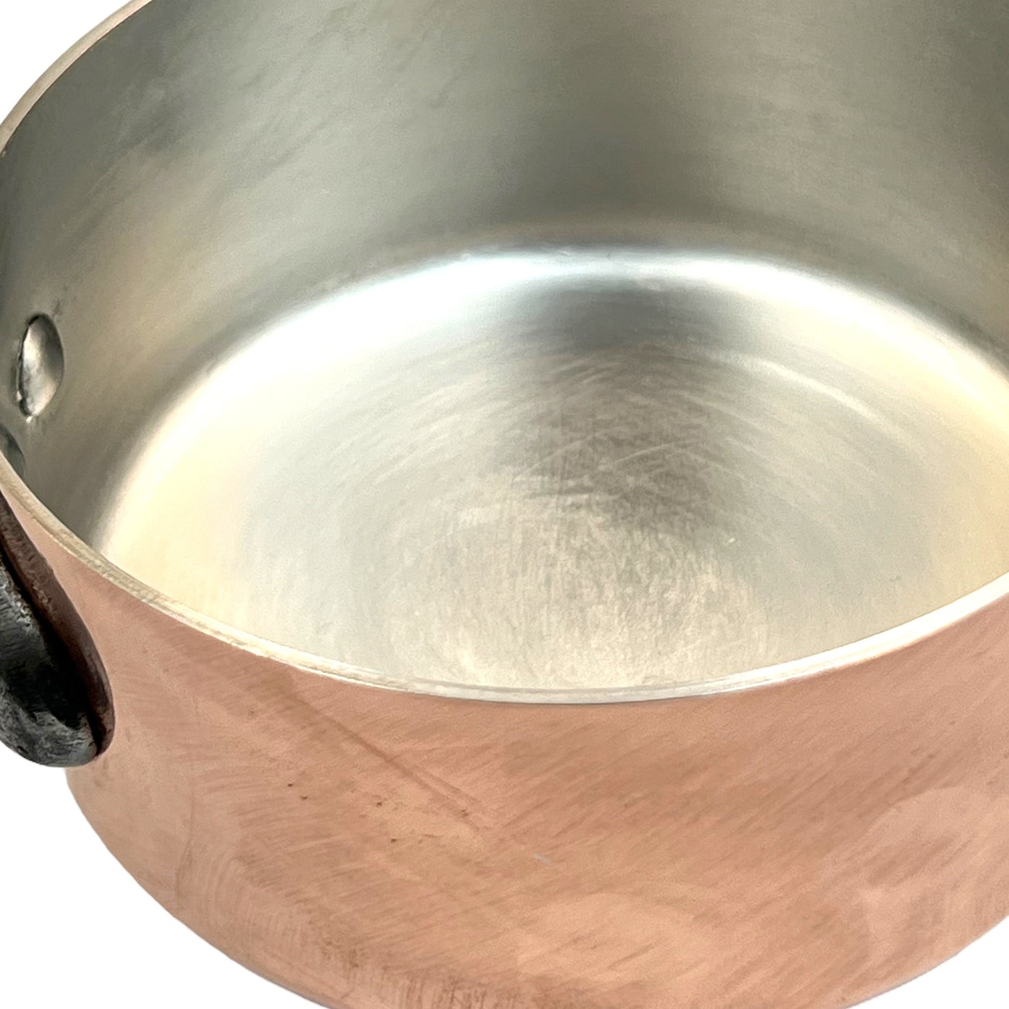 Vintage French Copper Pan with Brand New Tin Lining, 1.5mm Copper Saucepan 