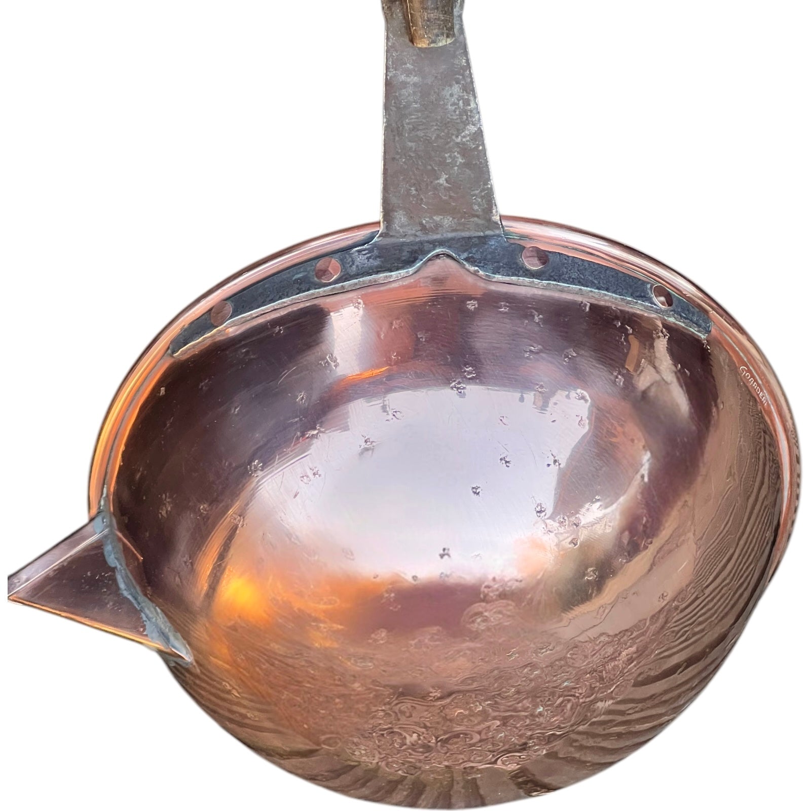 scoop of copper ladle