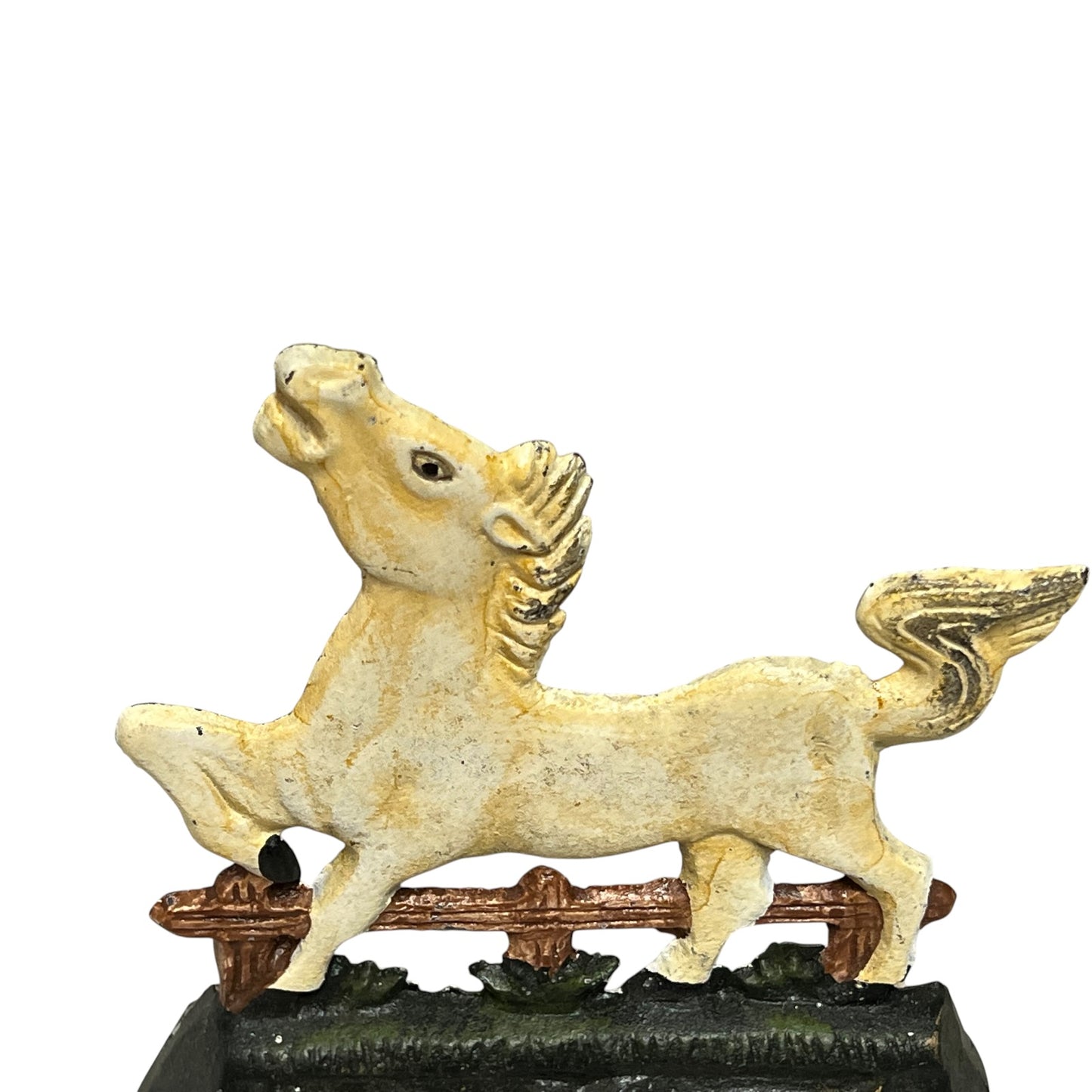 Decorative horse figurine on a white background
