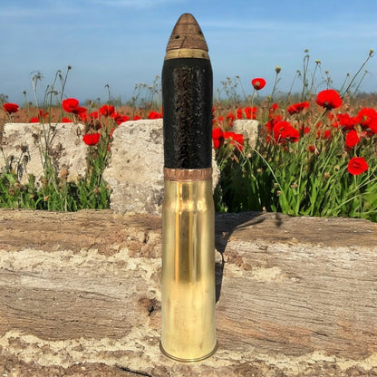 Rare WW1 13 Pounder Shrapnel Shell and Fuse, WW1 Militaria Doorstop Gift for sale from All Things French Store