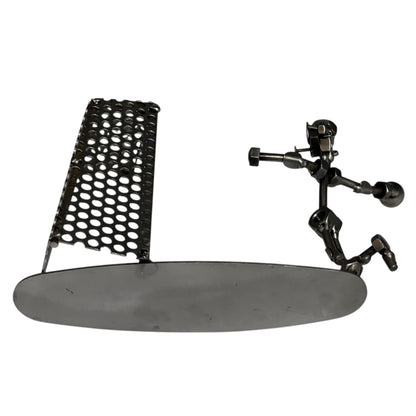 Hinz & Kunst Handball Player Metal Sculpture – German Schraubenmännchen Sports Figure